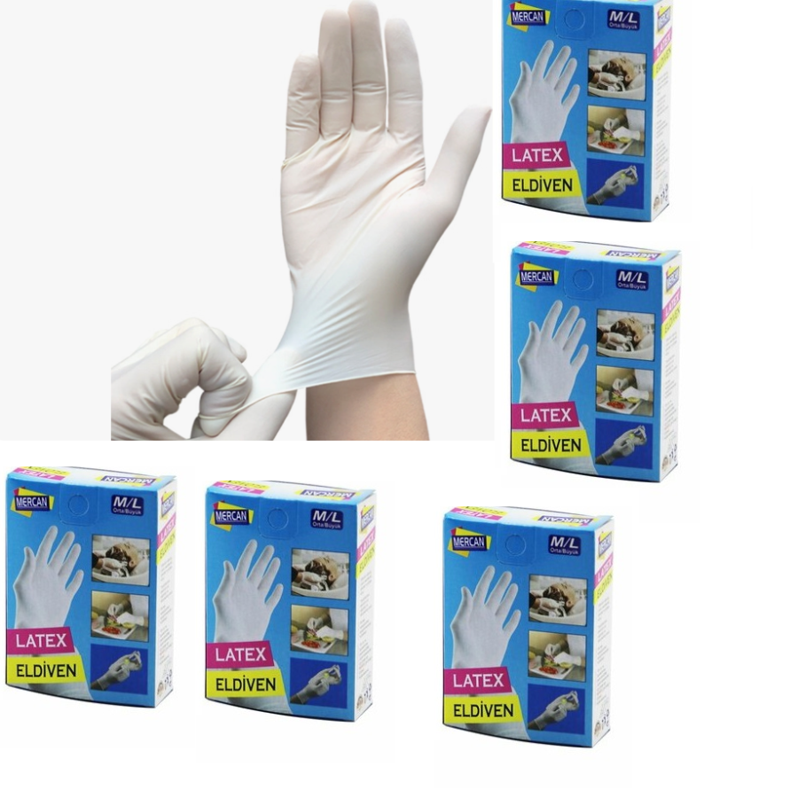 Gloves Latex Gloves Examination Gloves M/L 30 Pieces