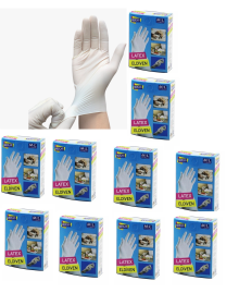 Gloves Latex Gloves Examination Gloves M/L 60 Pieces