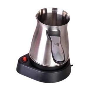 Electric Coffee Pot 800 Watt Stainless Steel Turkish Coffee Maker with Handle