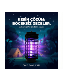 Electric Fly Killer Device Sizzling Lamp Purple Light