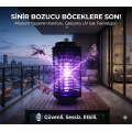 Elektrikli Sinek Öldürücü Cihaz Cız Lamba Mor Işık