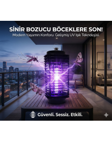 Electric Fly Killer Device Sizzling Lamp Purple Light