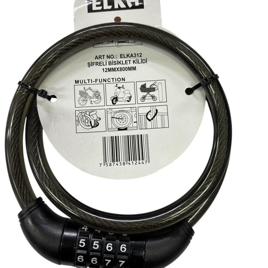 Elka 312 Combination Bicycle Lock 80 cm Elka 312 Combination Bicycle Lock 80 cm