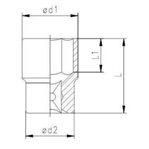 Elta 1115 1/2'' Socket Wrench 18 mm Elta 1115 1/2'' Socket Wrench 18 mm