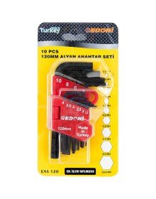 Eltos Edoni 120 mm 10 Piece Hexagon Set Black