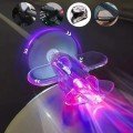 26786 Motorcycle Decoration Plane with LED Lights, Battery-Free, Red-Blue Light Effect