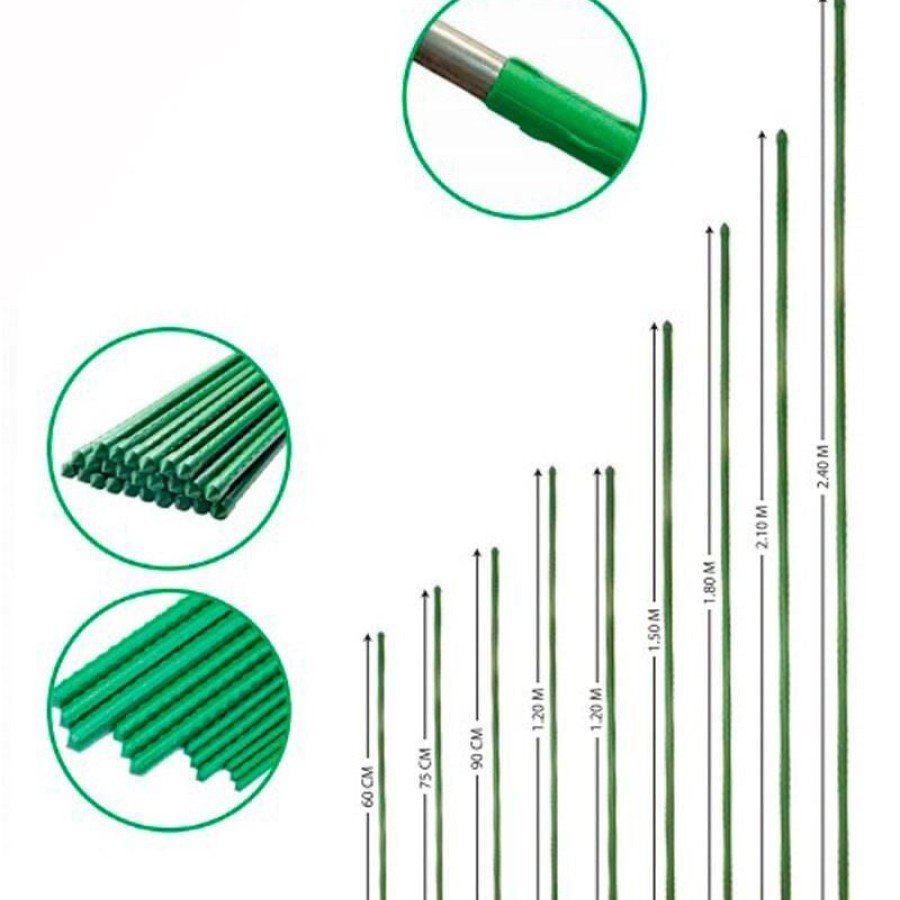 Plant Support Rod 8 mm 90 cm 5 Pieces