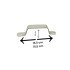 Iron Joinery Handle White Coated