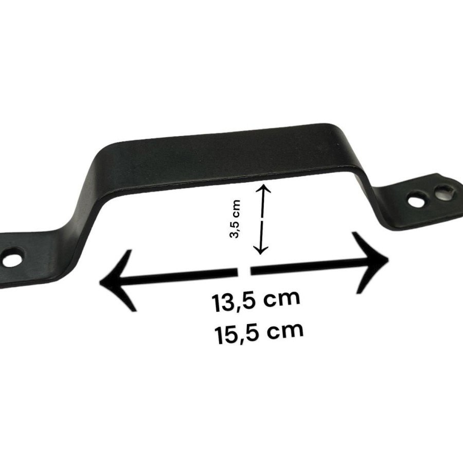 Iron Joinery Handle Black Coated