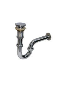 Chrome Sink Siphon Pop-Up with Stop 32 mm