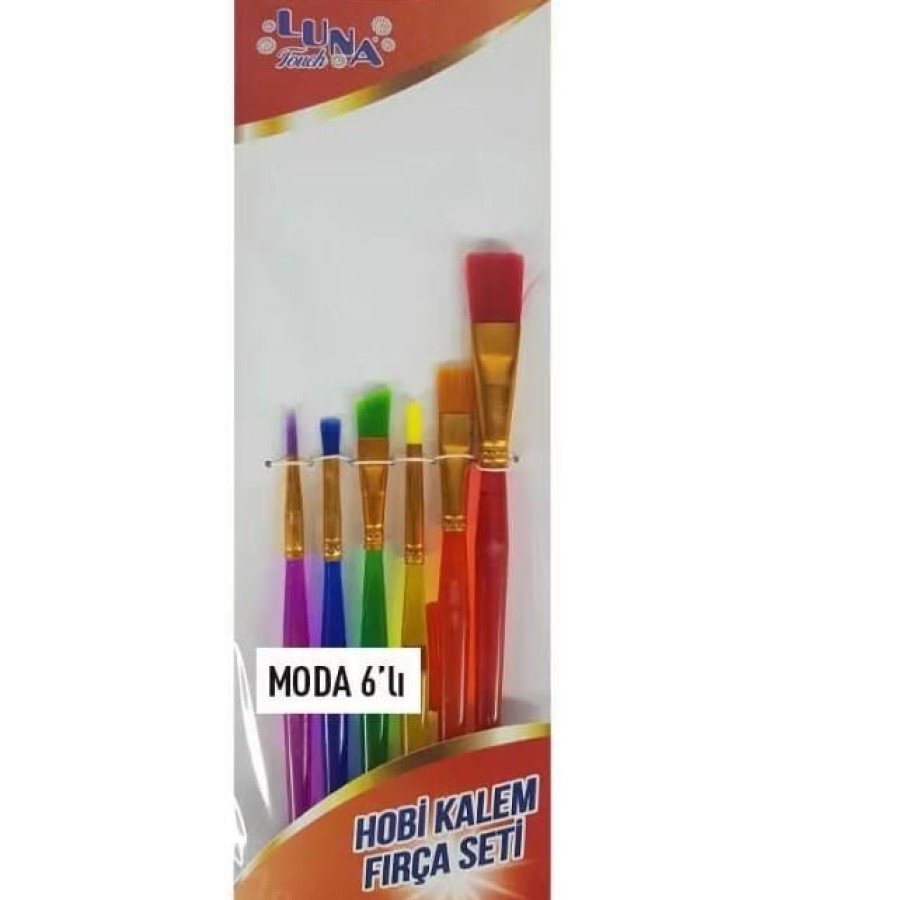 Luna Moda Hobby Pen Brush Set 6 Pieces