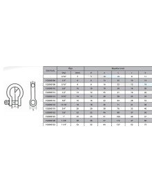 M12 Omega Chain Lock 1/2 (2 Pieces)