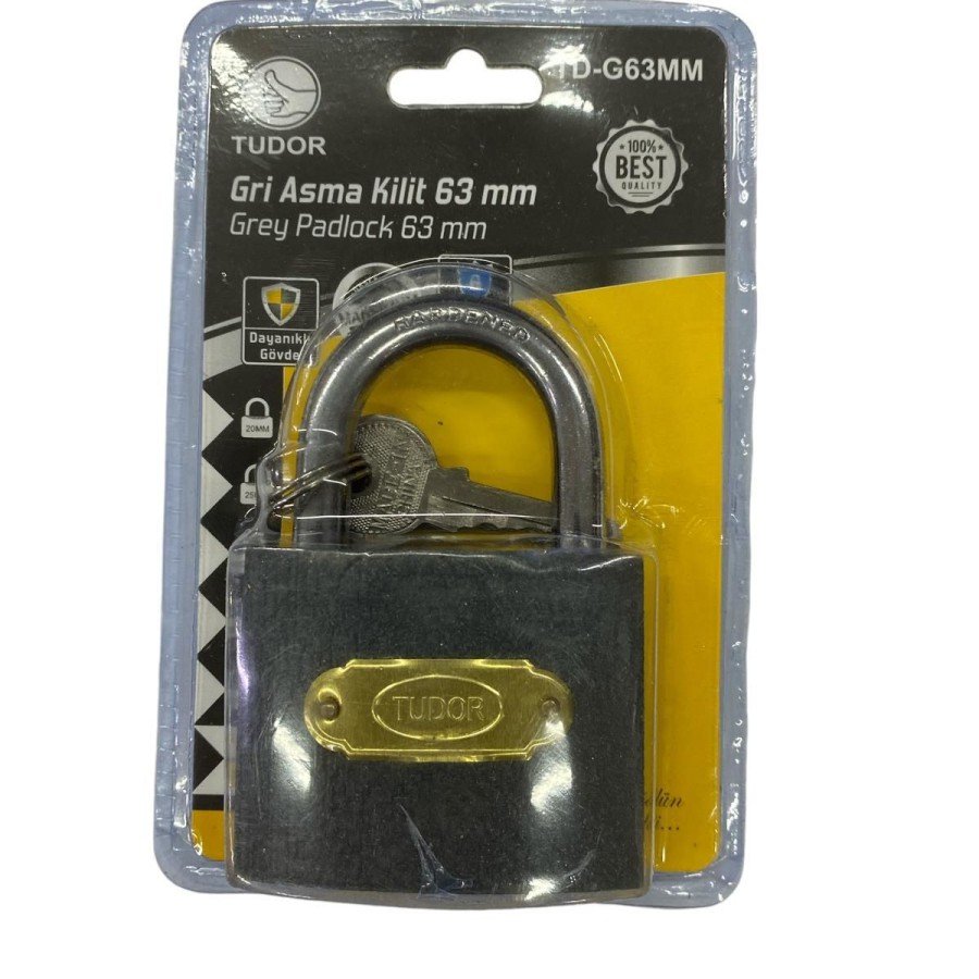Tudor 63 mm Short Gray Padlock Tudor 63 mm Short Gray Padlock