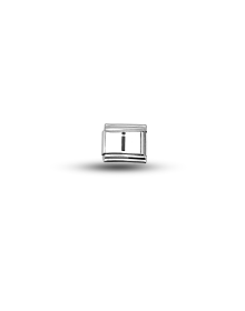 Nomination Compatible Letter I Charm | Steel Bracelet Accessory | Personalized Letter Module | Minimal & Stylish