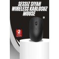 Ergonomic Design Wireless Black Mouse Sensitive Long Lasting
