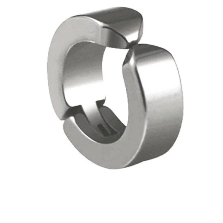 Men s Earring - 1 Piece Steel Clip Earring Stainless Steel Silver Color Earring Men s Earring - 1 Piece Steel Clip Earring Stainless Steel Silver Color Earring