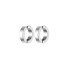 Men's Earrings - 2 Pieces Steel Clip Earrings Stainless Steel Silver Color Earrings