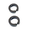 Men s Earrings - 2 Pieces Black Steel Clip Earrings Stainless Steel Black Earrings Men s Earrings - 2 Pieces Black Steel Clip Earrings Stainless Steel Black Earrings