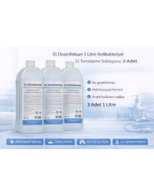 Hand Disinfectant 1 Liter Antibacterial Hand Cleaning Solution 3 Pieces