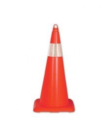 Flexible Unbreakable Traffic Cone 50 cm with Single Reflector