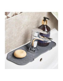 Flexible Faucet Sink Mat - Kitchen Bathroom Faucet Water Trap Dish Sponge Mat