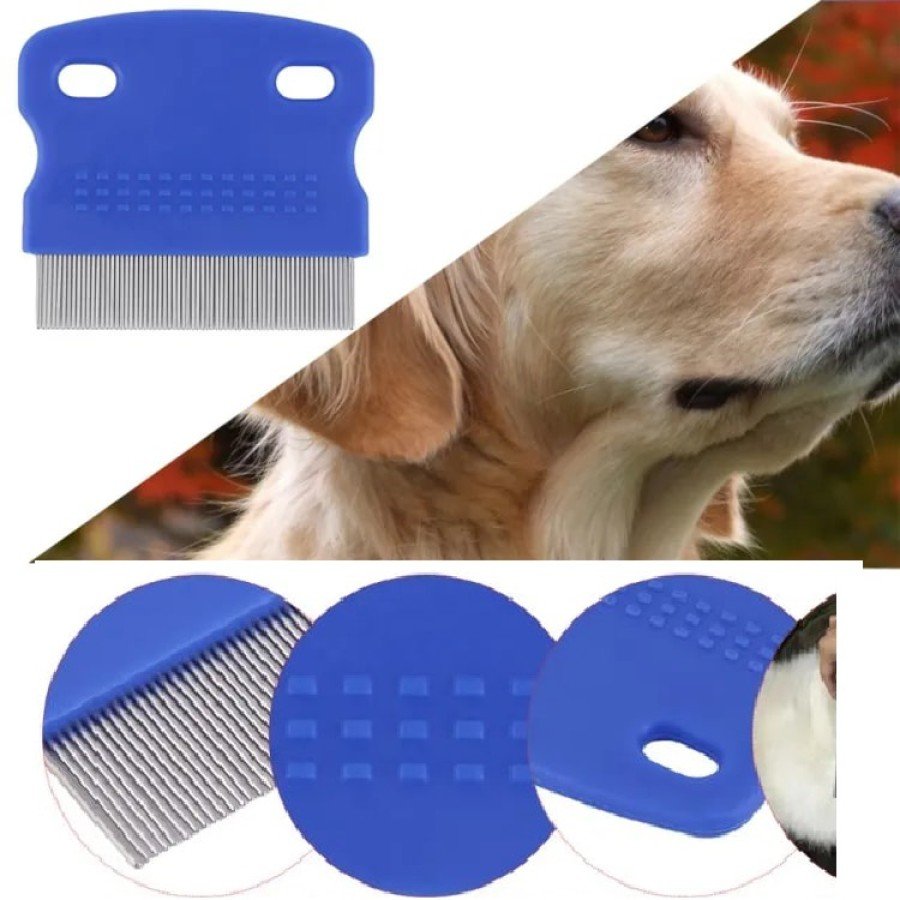 Pet Grooming Comb – Cat Dog Rabbit Fine Tooth Lice Flea Comb