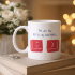 Model 25 – You Are the Key to My Happiness Designed Porcelain Mug - Meaningful & Romantic Gift