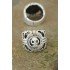 Aged Silver Color Metal Skull Design Adjustable Men's Ring