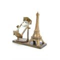 Eiffel Tower Designed Hourglass Crystallized Hourglass Decorative Wooden Look Eiffel Tower Designed Hourglass Crystallized Hourglass Decorative Wooden Look