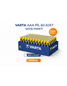 Varta AAA Thin Pen Battery 1.5V Super Heavy Duty R03 Zinc Carbon 2 Pack of 30