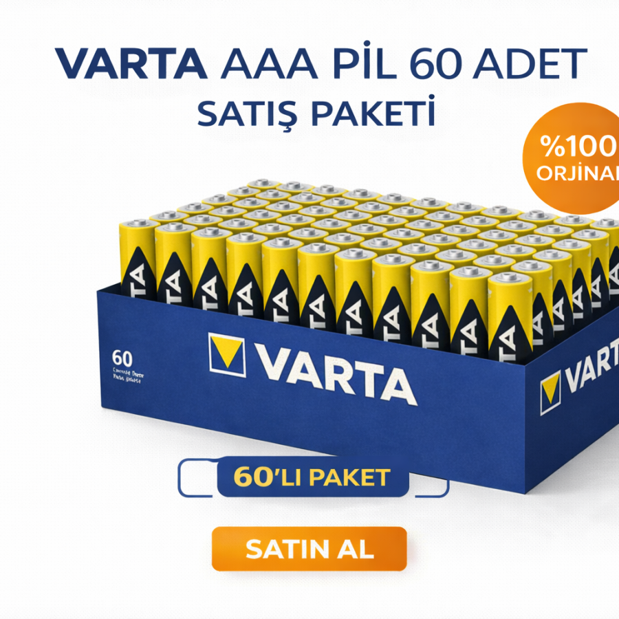 Varta AAA Thin Pen Battery 1.5V Super Heavy Duty R03 Zinc Carbon 2 Pack of 30