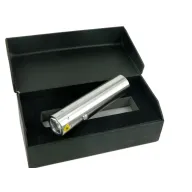 F BK30 Stainless Metal Flashlight - With Battery, Box, Selector