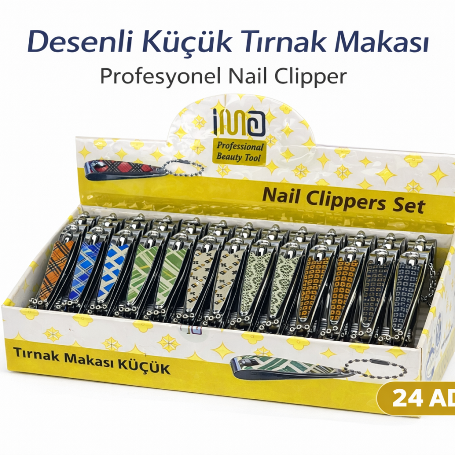 Professional Small Nail Clipper Patterned Nail Clipper 24 Pieces