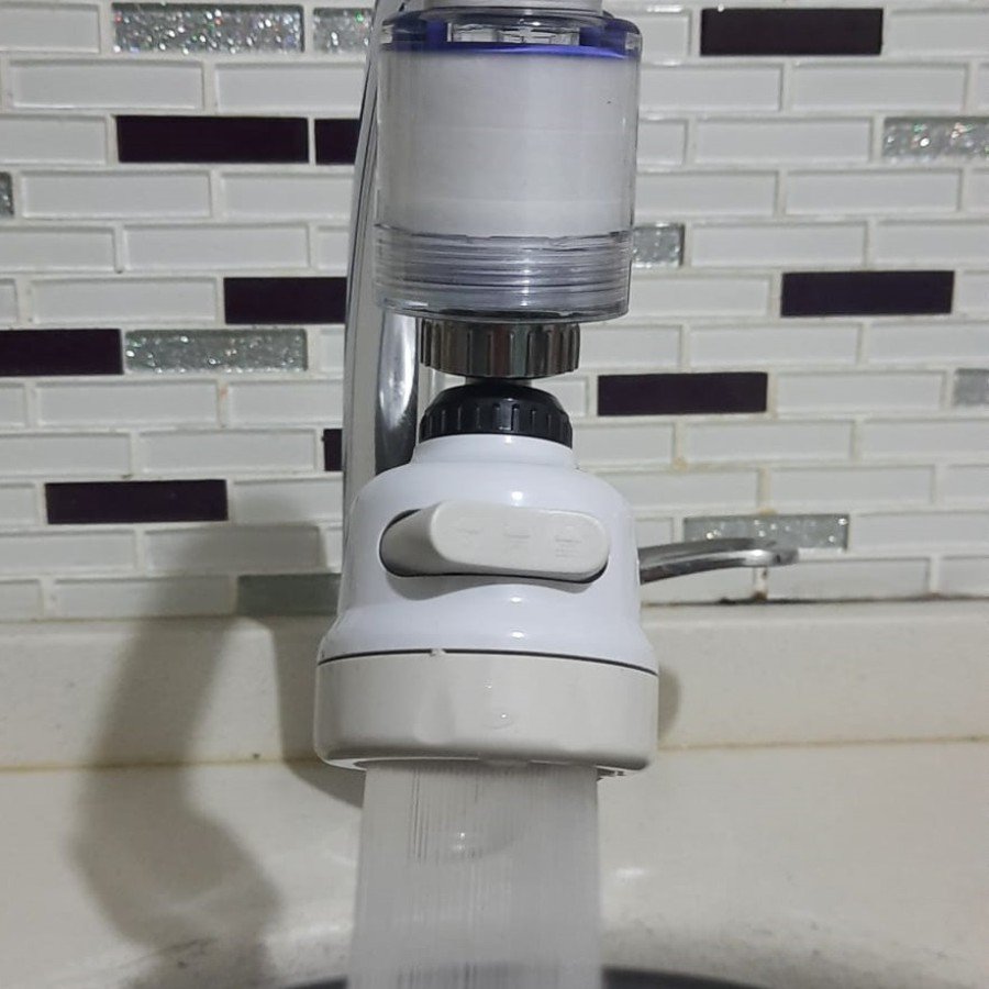 Anti-Limescale with Filter, 360 Degree Rotating Movable Faucet Head - 3 Functions - Cream Anti-Limescale with Filter, 360 Degree Rotating Movable Faucet Head - 3 Functions - Cream