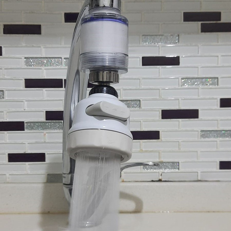 Anti-Limescale with Filter, 360 Degree Rotating Movable Faucet Head - 3 Functions - Cream Anti-Limescale with Filter, 360 Degree Rotating Movable Faucet Head - 3 Functions - Cream