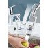 Lime Trapping Robotic Arm Faucet Head with Filter - Kitchen Bathroom Faucet Extension Tip