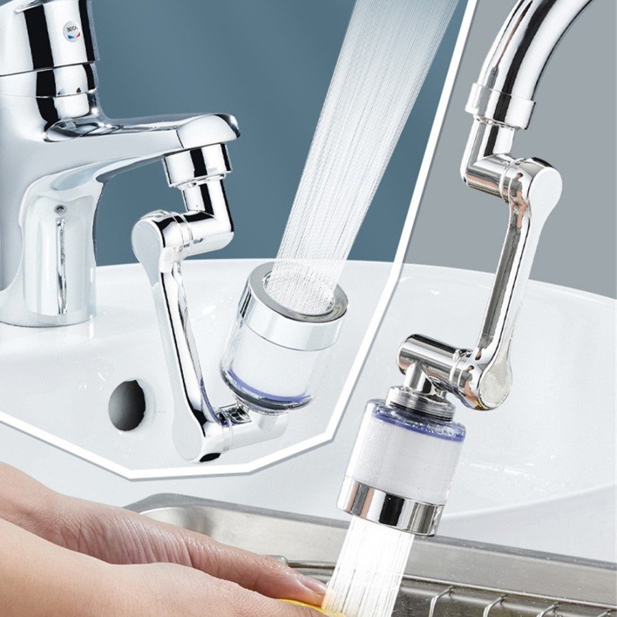 Lime Trapping Robotic Arm Faucet Head with Filter - Kitchen Bathroom Faucet Extension Tip