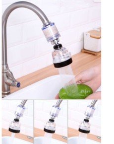 Water Saving 3 Functional Movable Faucet Head with Filter - Transparent Water Saving 3 Functional Movable Faucet Head with Filter - Transparent
