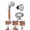 Shower Head Set with Filter and Water Saving Purification, Beaded Head, Hose and Joint Set