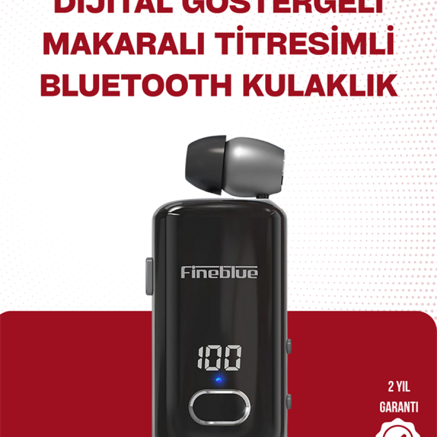 Fineblue F580 Bluetooth Headset – Clip-on, Digital Display, Waterproof, 12 Hours Battery Life Fineblue F580 Bluetooth Headset – Clip-on, Digital Display, Waterproof, 12 Hours Battery Life
