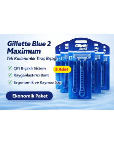Razor Blue 2 Maximum Disposable Razor 5 Pieces Economical Package Razor Blue 2 Maximum Disposable Razor 5 Pieces Economical Package