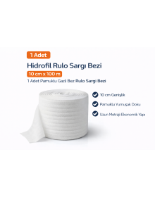 Hydrophilic Roll Dressing Cloth 10 cm x 100 m 1 Piece Cotton Gauze Roll Dressing Cloth