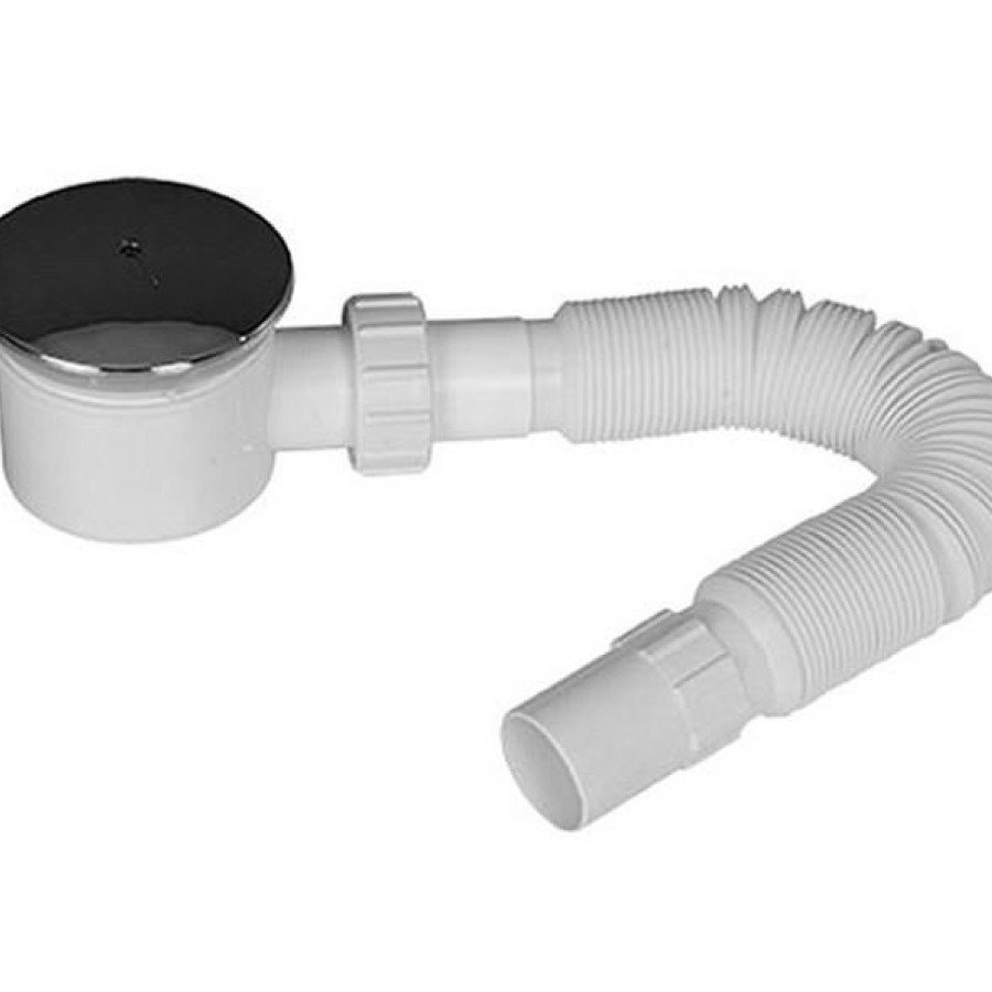 Flat Shower Tray Siphon 50 mm Bellows