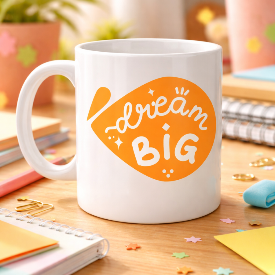 Dream Big Written Porcelain Mug MODEL 135 – Motivational Themed, Warm Design, Coffee & Tea Cup, Gift Idea Dream Big Written Porcelain Mug MODEL 135 – Motivational Themed, Warm Design, Coffee & Tea Cup, Gift Idea