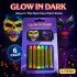 Phosphorescent Glow Party Paint 6 Pack – Glowing in the Dark Face Paint