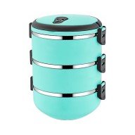 Lunchbox Food Thermos Storage Container Thermos Set of 3 - Turquoise
