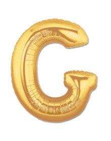 G Letter Foil Balloon Gold Color 40 inch