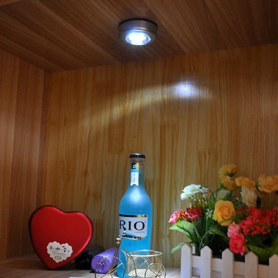 Wardrobe - Drawer - Cupboard Corner Illuminator Wireless Battery Operated Led Spot Kitchen Lamp Stick