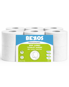 Professional Mini Jumbo Toilet Paper 36 Rolls | 2 Storey | 100% Cellulose | Industrial & Home Use 3X12ROLL Professional Mini Jumbo Toilet Paper 36 Rolls | 2 Storey | 100% Cellulose | Industrial & Home Use 3X12ROLL
