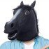 Realistic Horse Head Mask Black Color